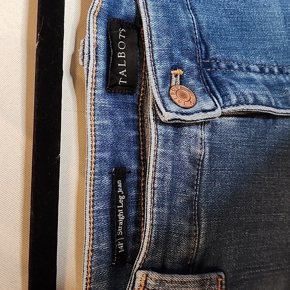 Talbots, Straight Leg Jean stretchy size 14P - Picture 2 of 5